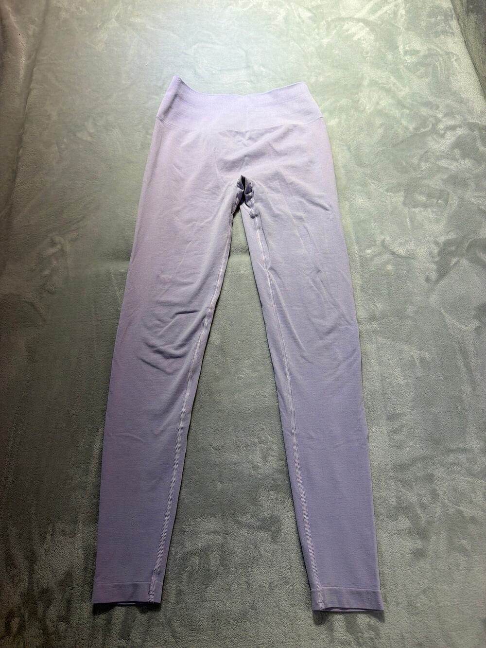Alphalete Amplify Ultra High Rise Seamless Scrunch Leggings Purple Lilac Small